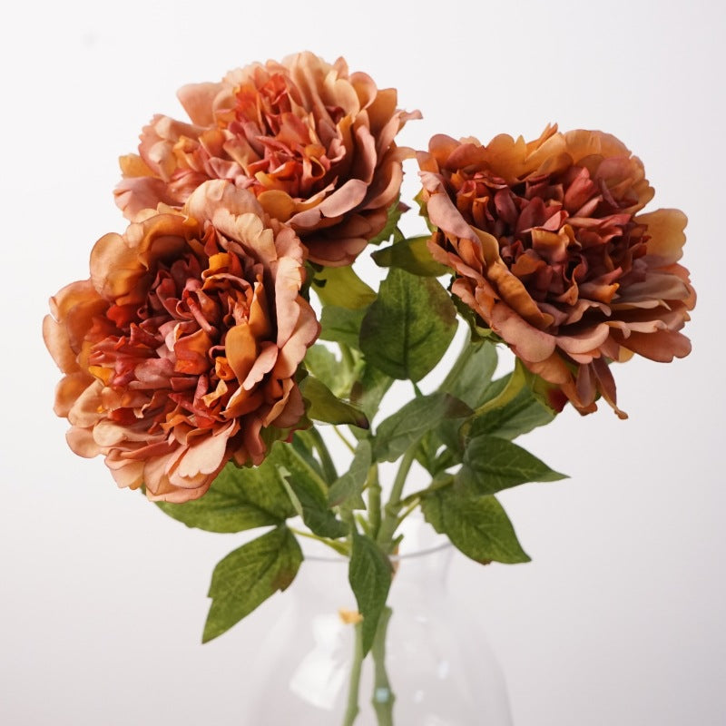 004Premium Real Moist Touch Artificial Peonies, Floral Arrangements for Home Soft Decor, Photo Props & Wedding Hotel Landscape Decoration