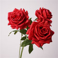 001High-Quality Moist Touch Single Stem Turkish Rose Artificial Flowers, Decorative Floral Arrangements for Home Decor