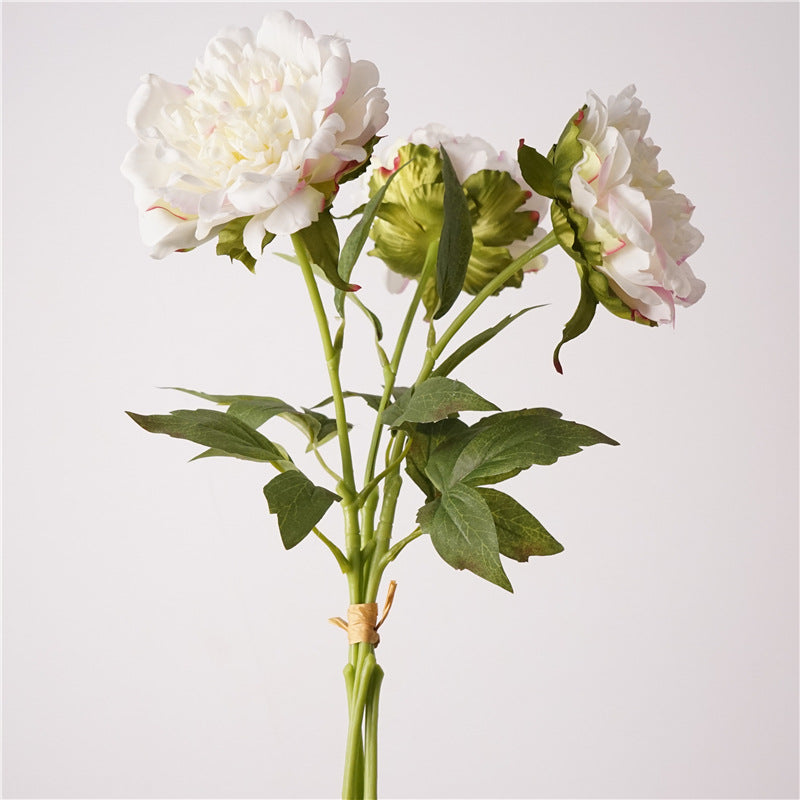 004Premium Real Moist Touch Artificial Peonies, Floral Arrangements for Home Soft Decor, Photo Props & Wedding Hotel Landscape Decoration