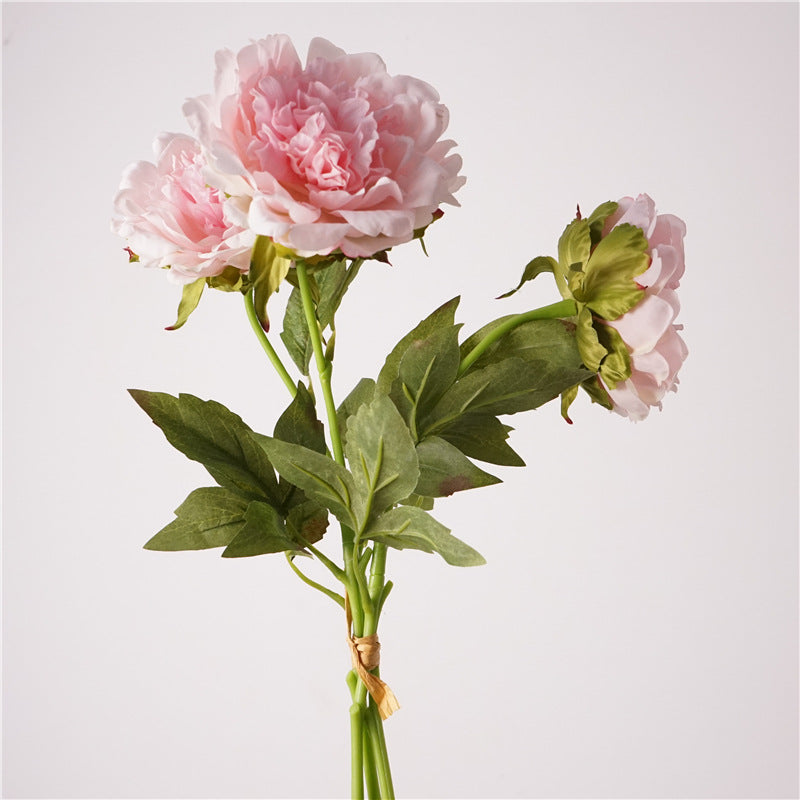 004Premium Real Moist Touch Artificial Peonies, Floral Arrangements for Home Soft Decor, Photo Props & Wedding Hotel Landscape Decoration